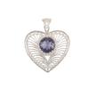 Natural Iolite Gemstone 925 Sterling Silver Jewelry Handmade Pendant 1.4" CP-15-6