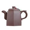 Yixing Zisha Teapot: Master Crafted Hexagonal Purple Clay Gongfu Set