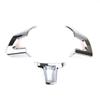 Хромированная накладка на руль для Volkswagen Golf MK6 Polo Eos Jetta Caddy Touran 2009 2010 2011 2021 2013 2014, аксессуары для салона автомобиля, 3 шт.