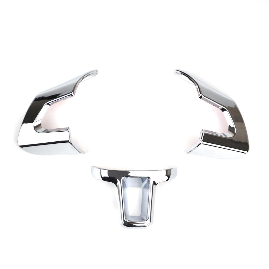 Хромированная накладка на руль для Volkswagen Golf MK6 Polo Eos Jetta Caddy Touran 2009 2010 2011 2021 2013 2014, аксессуары для салона автомобиля, 3 шт.