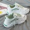 Модные осенние кроссовки на платформе 2024 года, новые женские кроссовки из искусственной кожи с толстой подошвой, повседневные кроссовки для молодежи, девушек, студентов, кроссовки на шнуровке