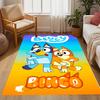 Bluey's Bus Adventure Themed Anti-Slip Rugs - Polyester Home Decor, Suitable for Bedrooms, Living Rooms, Doorways, Studios, and Decorations