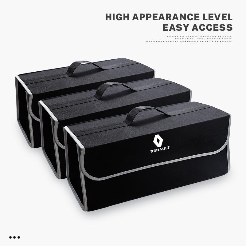 For Renault 2026 New Hub Caps For Renault Megane 2 3 4 Twingo Clio Talisman Captur Trafic Kwi Car Trunk Organizer Box Large Capa