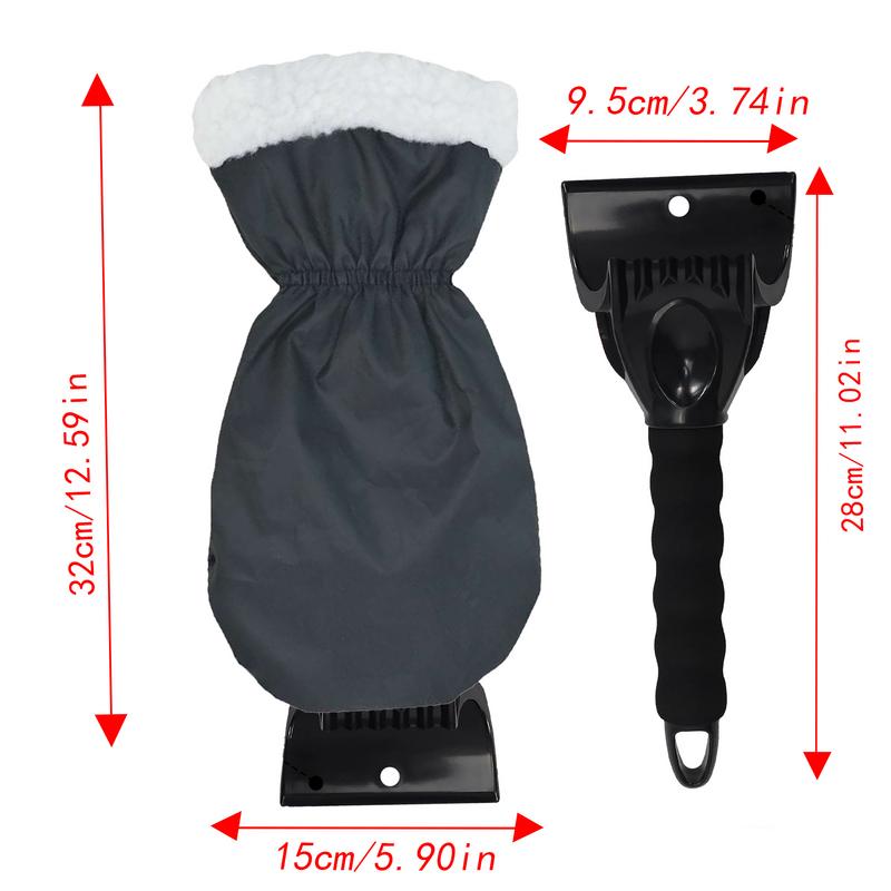 Для домашнего использования перчатки для скребка для льда водонепроницаемые и теплые варежки для скребка для лобового стекла лопата для снега и скребок для льда для стекла