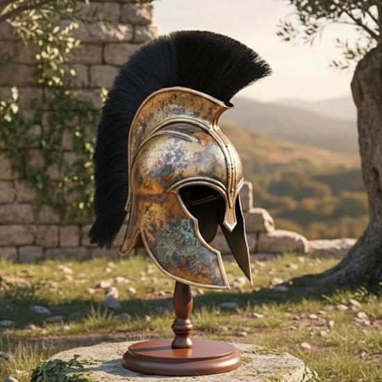 Troy Helmet Achilles Helmet Greek Warrior Helmet Steel Trojan Helmet Cosplay LARP Ancient Medieval