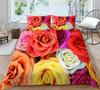 3D Digital Printing Home Bedding Set Pillow Cover Quilt Cover Bedding Set Duvet Cover Full Size Single/Double Bed Home Decoration