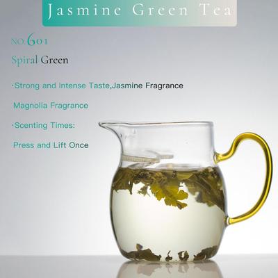 Зеленый чай с жасмином №601 Спиральный зеленый цветочный чай с натуральным вкусом чая 50г/пакет