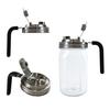 Mason Jar Pour Spout Lid with Handle Wide Mouth Flip Cap for Mason Jars Leak Proof Seal Cover for Drinking Food Storage