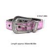 Adjustable Rhinestone Waist Belts for Jeans Glitter Belt for Woman Cowboy Cowgirl Teens Female Jeans Skirt Waistband  Silver
