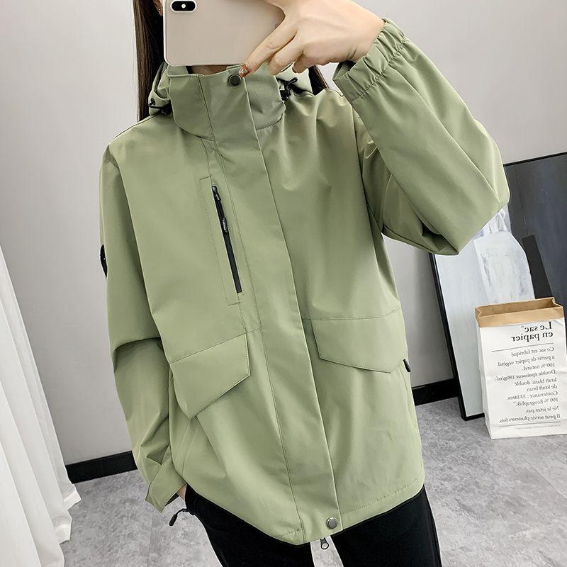 Fashionable Loose Spring and Autumn Women's Coat Best-selling Waterproof and Windproof Windbreaker for Women Outdoor Daily Commuting Casual Outerwear