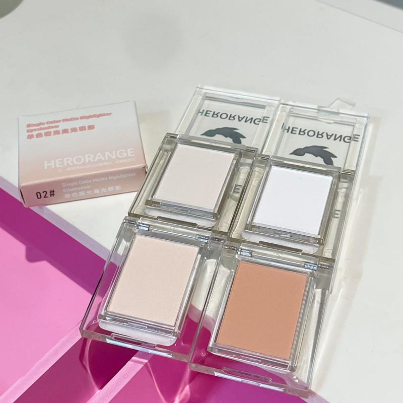 HERORANGE Палитра теней для век с матовым и глянцевым эффектом, стойкая, мелкодисперсная пудра Natural All-in-one Contouring Palette