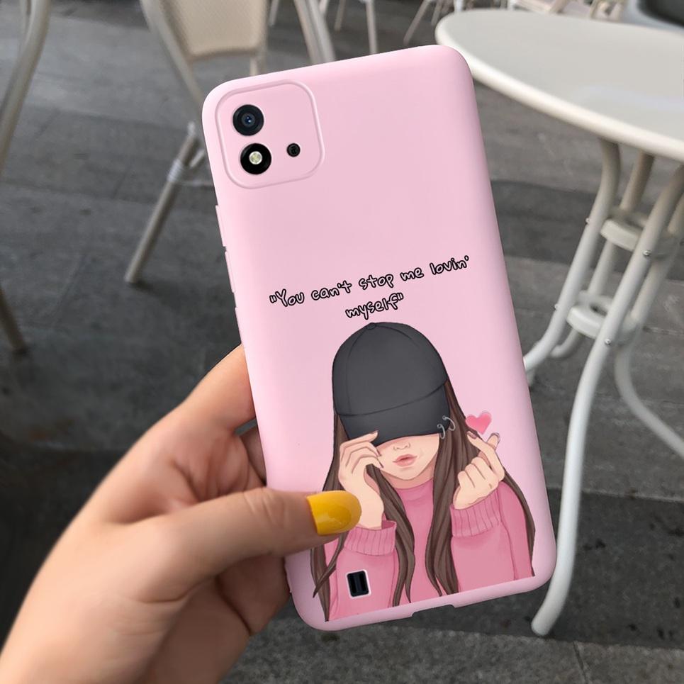 Канди Чехол для телефона Для Realme C11 2021 Чехол 6.52" Мультяшный Детский Девочка Задняя крышка Оболочка Для Oppo Realme C11 C 11 RMX3231 Силиконовый