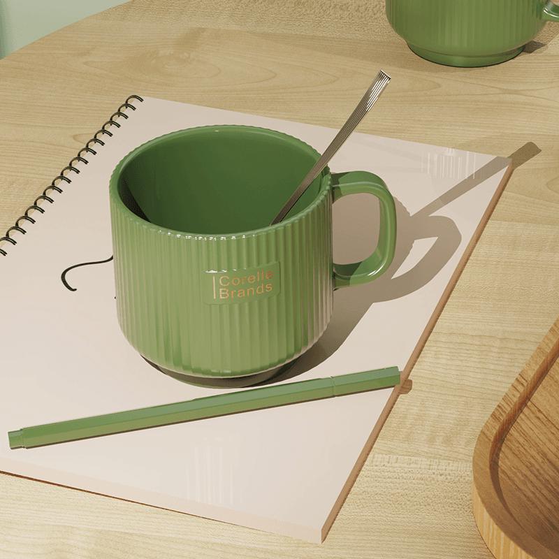 Керамическая рифленая кофейная кружка Corelle