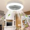 Ceiling Fans with Remote Control and Light 30W LED Lamp Fan Smart Ceiling Fan for Sitting Room Bedroom E27 Converter Base