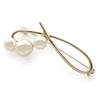 JewelVOX Brooch for Quilt 3 Stole for Adults [JewelVOX] Women, Pin, Pearls, Pin, (Gold)