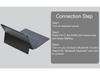 Чехол-клавиатура с подсветкой Bluetooth для Surface Pro 10/11 с отделением для стилуса и магнитным креплением
