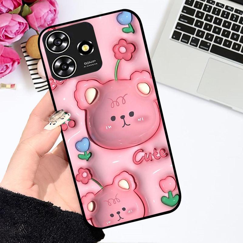 Cases For ZTE Blade V50 Smart Cute Astronaut Fashion Shockproof Soft Bumper For ZTE V50 Design 4G Coque For ZTE Axon 50 Lite