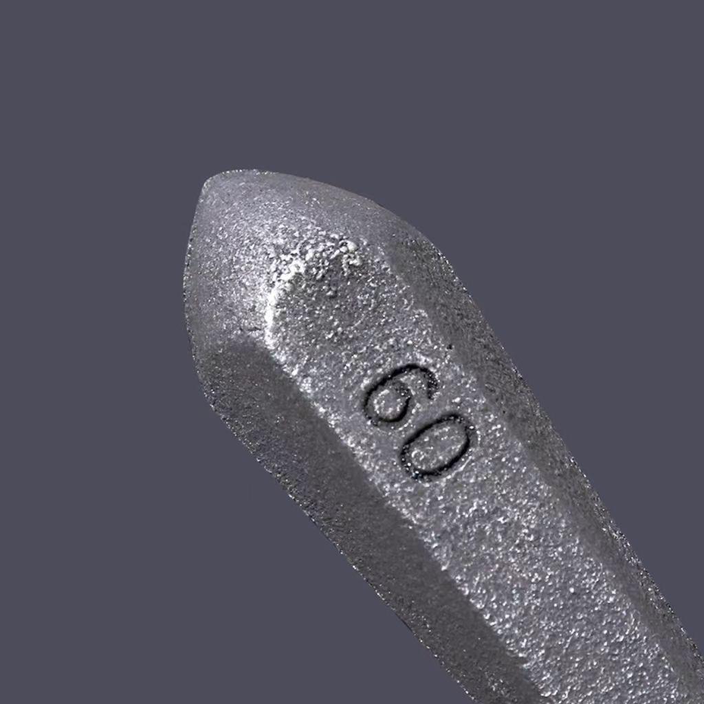 Экологичный шестигранный железный грузило с кольцом для морской рыбалки - Длинный чугунный противовес-блок с кольцом-подвесом Рыболовная приманка.