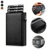 Rfid Blocking Men Wallet Credit Card Holder Money Bag Luxury Carbon Fiber Bank Cardholder Coin Purse Small Minimalist Wallet