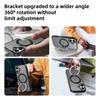 For iPhone 16 Case Compatible with MagSafe Ring Kickstand TPU+PC Back Cover