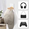KAIXUANMAN Magnetic Headphone Hanger Headphone Hook Headphone Holder Storage Stand Controller Stand Bag Hanger Bag Hook Bag Hook Beech Multi-Purpose