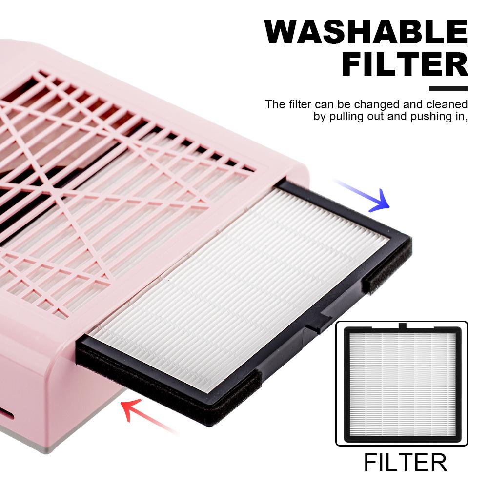 Пылеуловитель для ногтей Маникюрный станок Инструменты Мощный пылесос для ногтей с фильтром для удаления ногтей Вентилятор для удаления ногтей Инструмент для дизайна ногтей