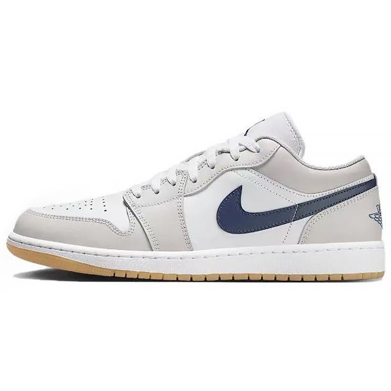 Jordan Air Jordan 1 Износостойкие Низкие Винтажные Баскетбольные Кроссовки Мужские Белый Золотой 553558-146(Команда96-)