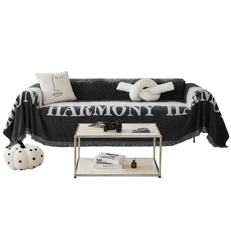 Скандинавский чехол для дивана, универсальная ткань для дивана Four Seasons, полностью покрытый чехол для дивана большого размера, не царапающийся, чехол