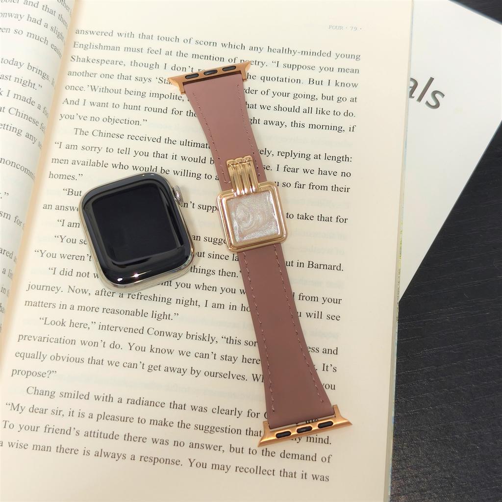 Женский роскошный кожаный ремешок для Apple Watch Serise11 42мм 46мм Малахитовый ремешок для Iwatch Serise10 9 8 7 6 5 4 Se 3 2 Элегантный браслет Ultra3 49мм