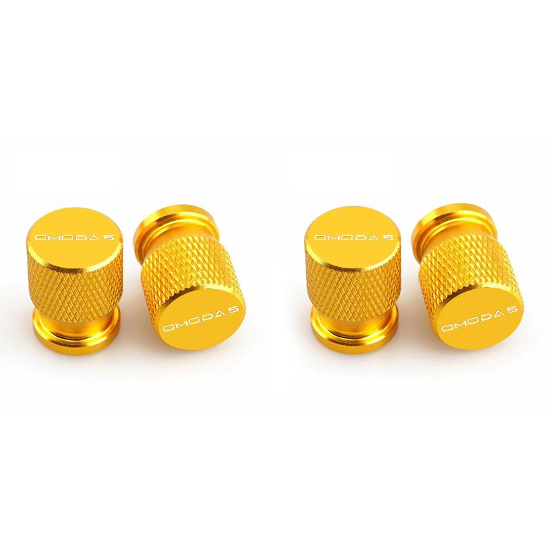 4Pcs For Chery Omoda C5 Crossover Omoda 5 FX 2022-2023 Accessories Aluminum Styling Car Wheel Tire Valve Caps Dust Covers Rim DF1