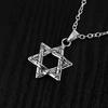 Unisex Hip Hop Hexagram Shape Pendant Necklace Chain Jewelry Accessory