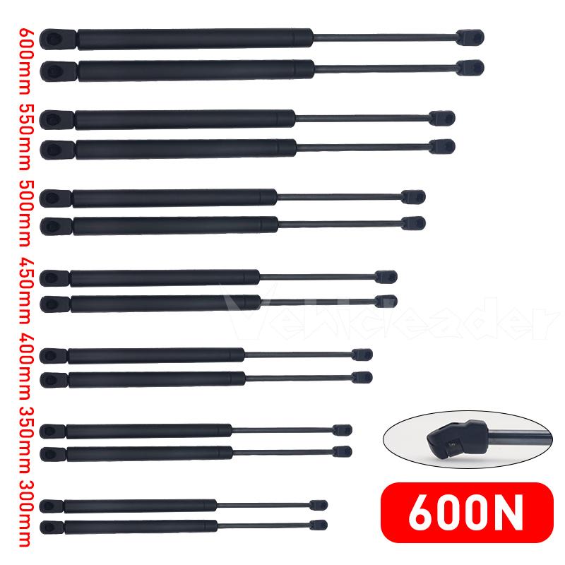 2pcs 600N 300/350/400/450/500/550/600mm Car Gas Struts Spring Shocks Lift Supports RV Windows Storage Damper Camper Back Window