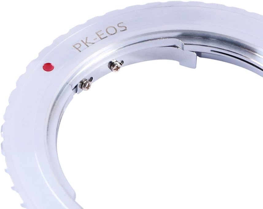 Адаптер для объективов Pentax к Canon EF, совместимый с камерами K&F KF-PKEF (Преобразует крепление K-Mount) Не полнокадровый