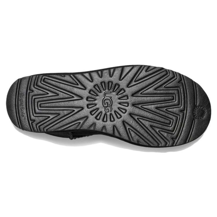 UGG Классические мини-ботинки Bailey Zip черного цвета (Женский) Женские кроссовки 1151230-BLK