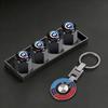 NDQB9 Car Tire Wheel Valve Caps Cover Metal Car Keychain Keyring For BMW i7 X7 G07 LCI iX I20 X1 U11 3 5 7 Series G70 G09 XM Accessory