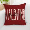Наволочка на День святого Валентина, милое сердце с изображением любви, кукла-гном, узор красного и белого цвета, чехол для диванной подушки, спальня, автомобиль, квадратная подушка, Shams, постельные принадлежности