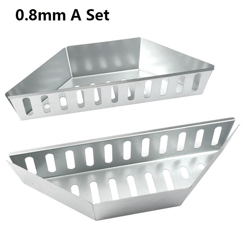 Stainless Steel Charcoal Basket - Set of 1/2pcs Grill Baskets Stainless Steel Charcoal Holder for BBQ Grilling Weber Char