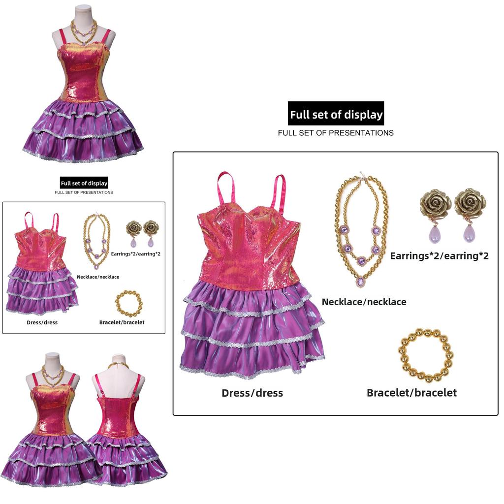 Barbie Life In The Dreamhouse Barbie Cosplay Costume With Satin And Cotton Fabric For Anime Fans