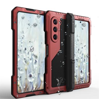 Прочный защитный чехол-броня из металла и алюминия для Samsung Galaxy Z Flip 5 4 Fold 6 7, противоударный, 360 градусов, с держателем