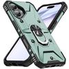 For iPhone 17 Case PC+TPU Anti-Drop Phone Cover with Ring Kickstand