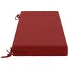 2 piece Bench Cushions SOEST 2 pcs. 100percent  Polyester Wine Red