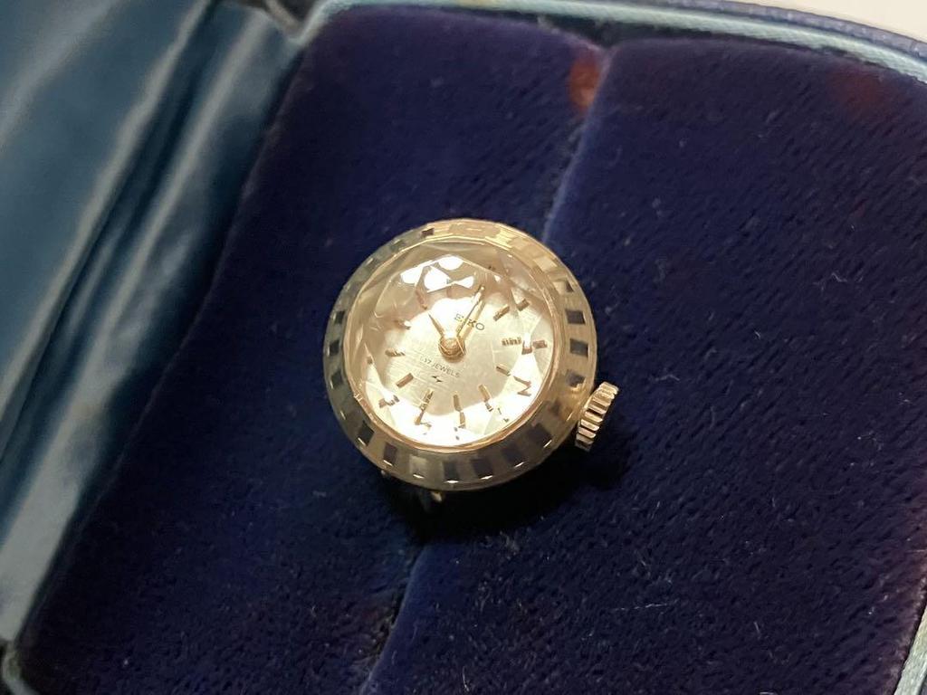 [USED] Beautiful Working Seiko Ring Watch/Seiko Mechanical Ring Watch