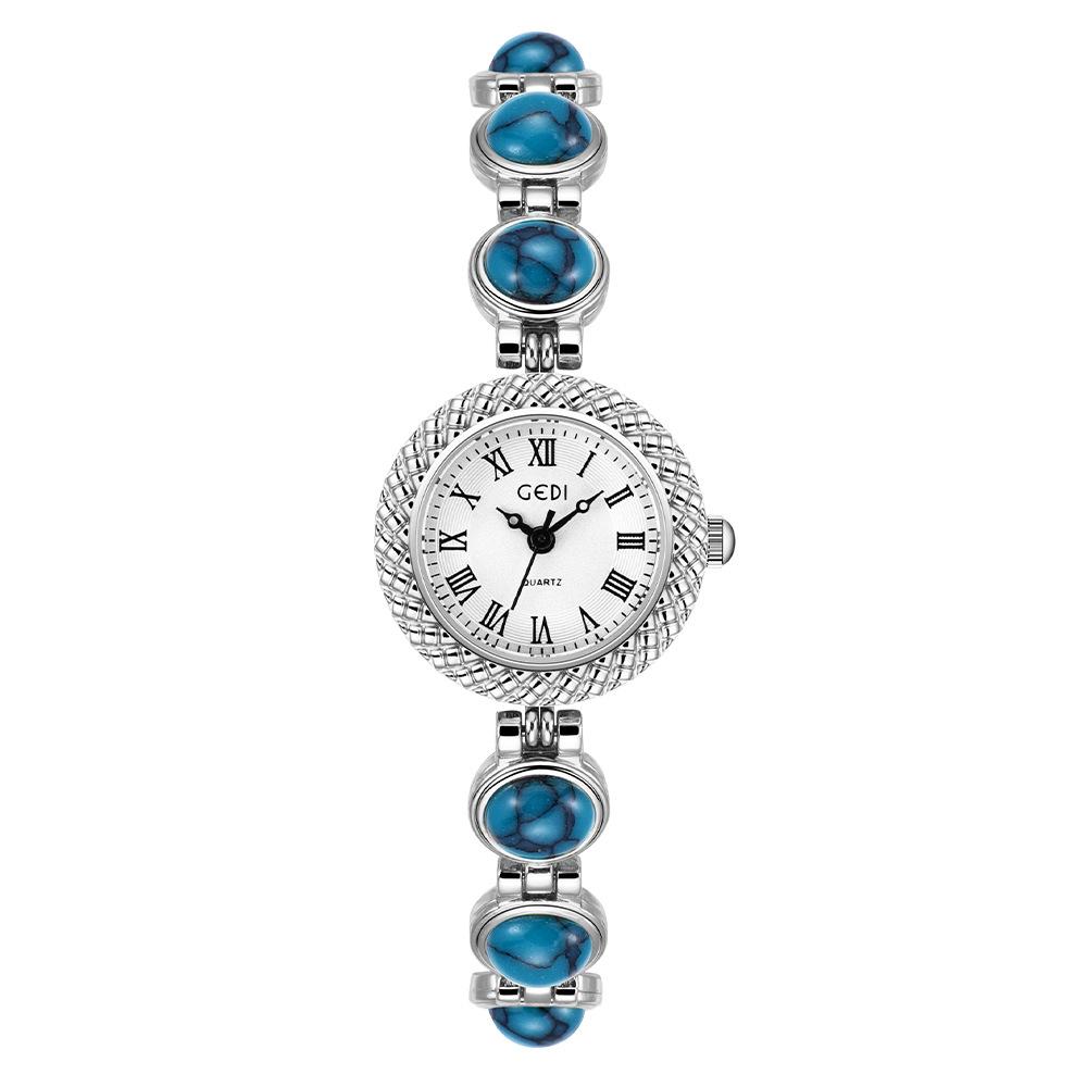 Женские винтажные часы-браслет класса люкс, брендовые, высококлассные, с семицветной цепочкой, модные женские кварцевые наручные часы в подарок