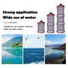 Portable Foldable Floating Fish Basket 1/2/3 Layers Live Caught Fish Storage Basket Collapsible Heavy Duty Nylon Mesh Fishing Keep Net Bag
