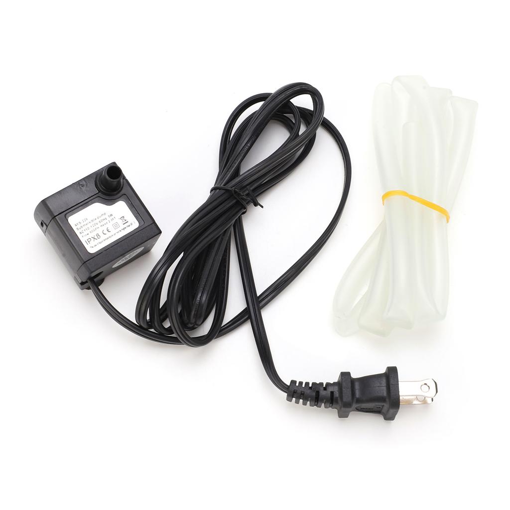 Mini Submersible Pump 3W 80GPH Silent with 3.3ft Hose for Fish Tank  AC