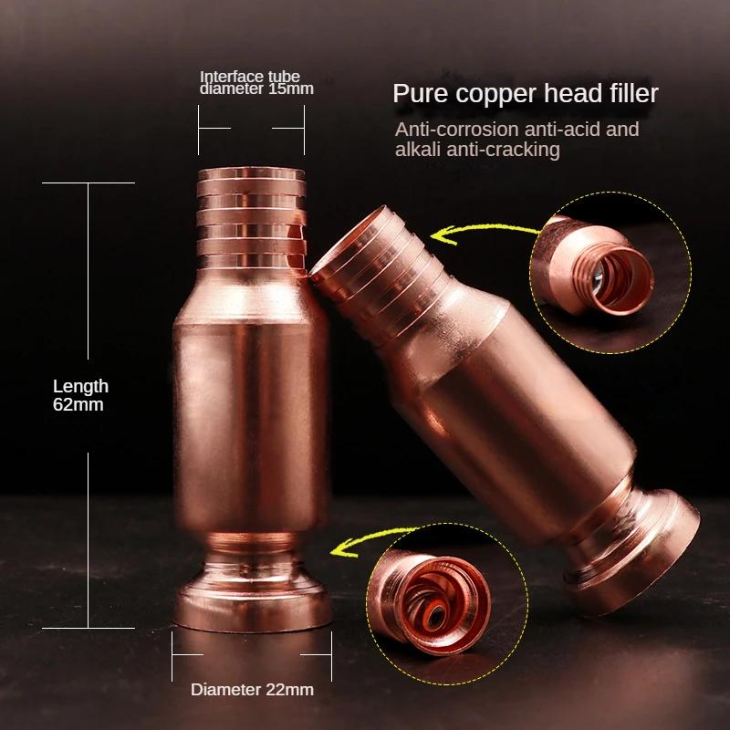 1 Pcs Copper Siphon Filler Pipe Manual Pumping Oil Pipe Fittings Siphon Connector Gasoline Fuel Water Shaker Siphon