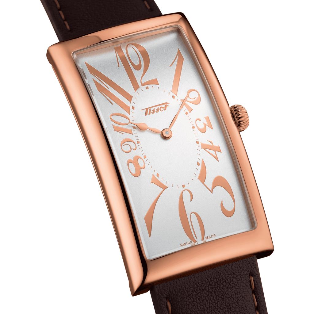 Tissot Мужские модные часы T117.509.36.032.00 с кожаным ремешком и серебристым циферблатом