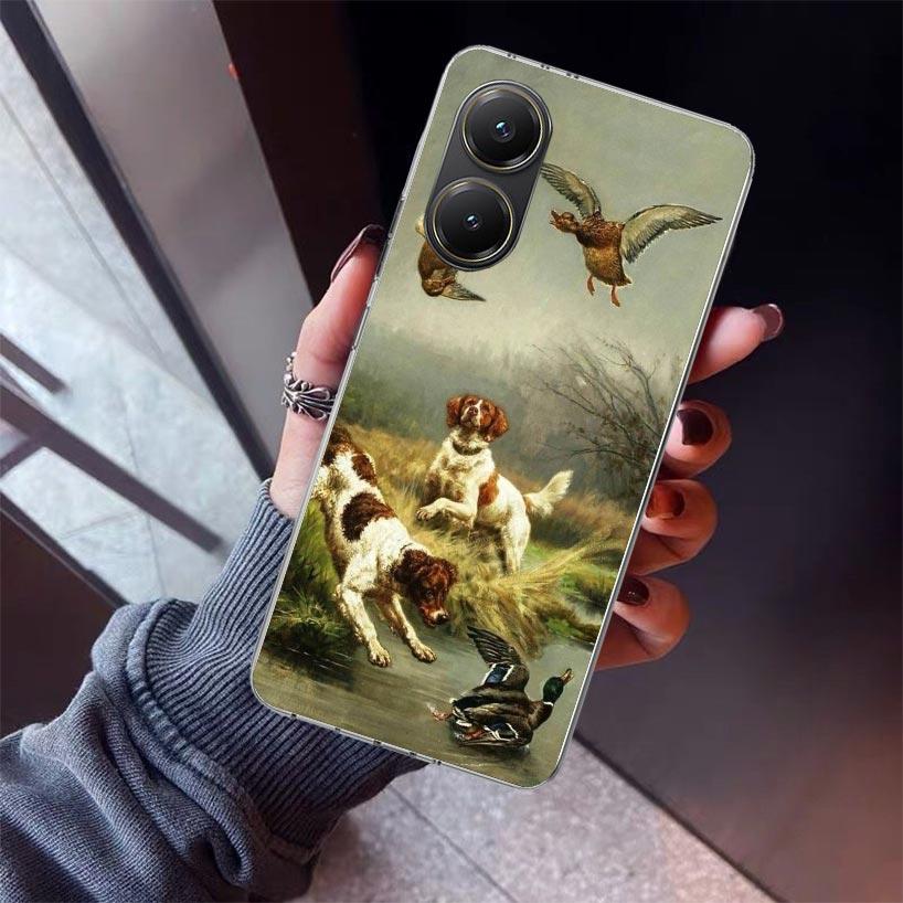 Hunter Dog Hunting Phone Case For Xiaomi Poco X7 X6 X5 Pro F7 Ultra Redmi 15C 15 13 13C 12 12C 10 10A 10C 9 9A 9C 9T Shell Poco