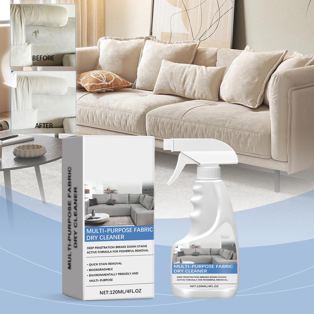 Очиститель тканевых диванов, для домашнего использования, гостиной, диванной ткани, универсальное средство для домашней уборки и удаления пятен 120 мл