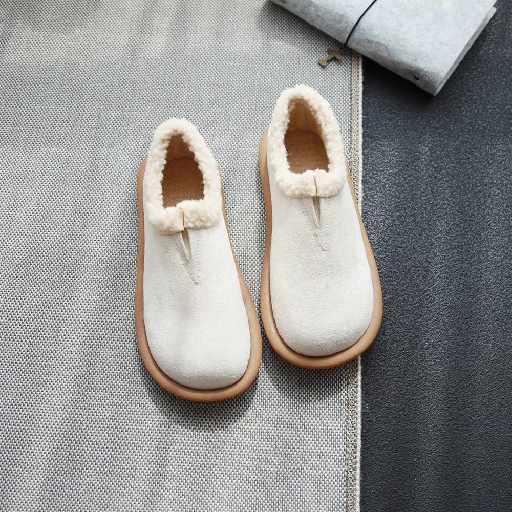 2024 Высококачественная обувь Женские тапочки с закрытым носком Теплые повседневные тапочки Женские тапочки с круглым носком на плоской подошве с уличной обувью для женщин